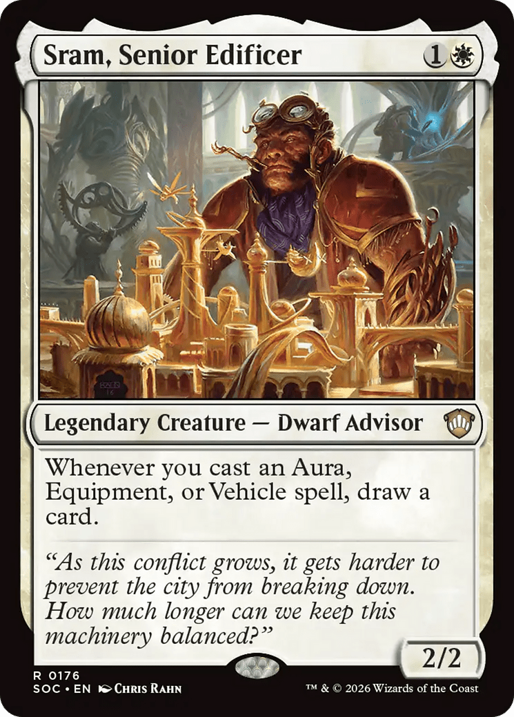 Sram, Senior Edificer [Secrets of Strixhaven Commander] MTG Single Magic: The Gathering  | Multizone: Comics And Games