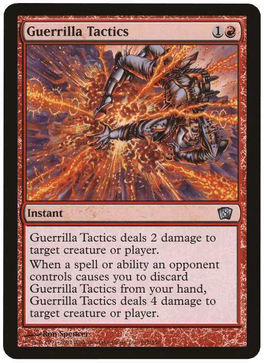Guerrilla Tactics (Oversized) [Eighth Edition Box Topper] MTG Single Magic: The Gathering  | Multizone: Comics And Games