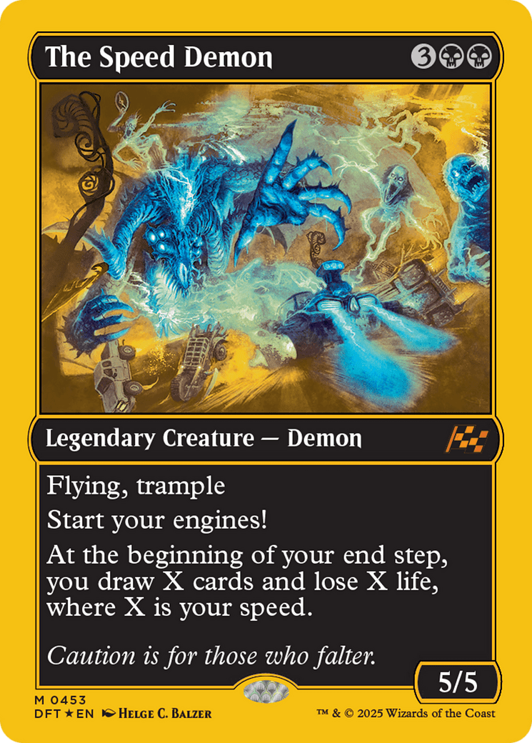 The Speed Demon (First-Place Foil) [Aetherdrift] MTG Single Magic: The Gathering  | Multizone: Comics And Games