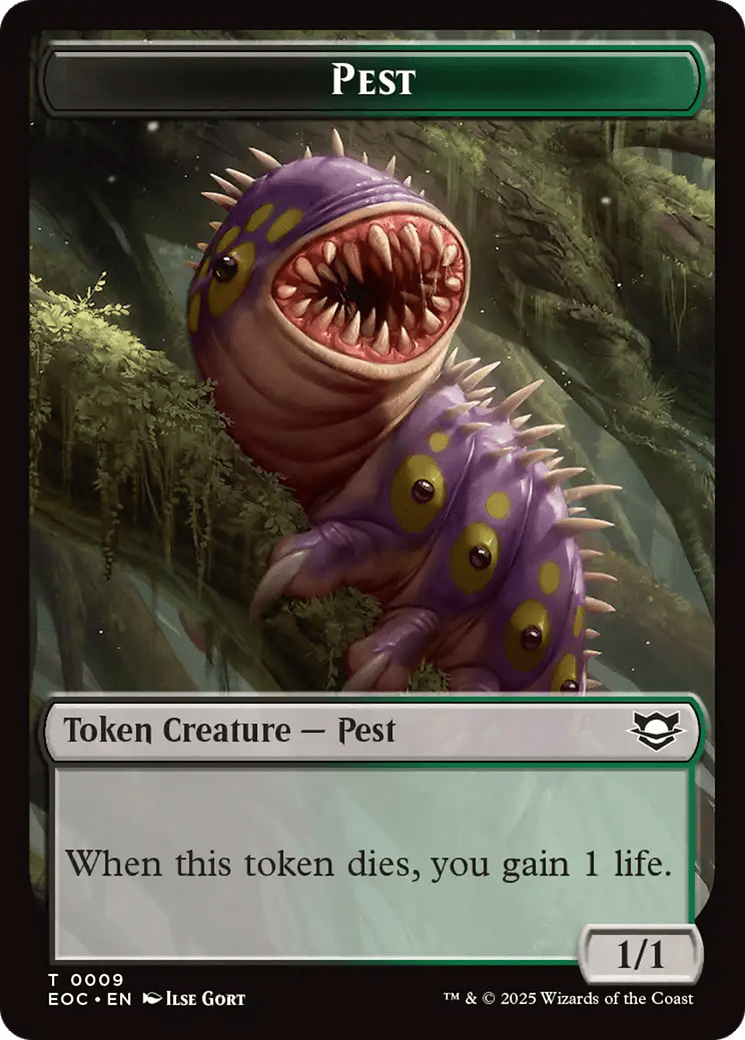 Copy // Pest Double-Sided Token [Edge of Eternities Commander Tokens] MTG Single Magic: The Gathering  | Multizone: Comics And Games