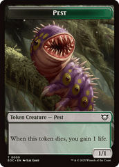 Copy // Pest Double-Sided Token [Edge of Eternities Commander Tokens] MTG Single Magic: The Gathering  | Multizone: Comics And Games