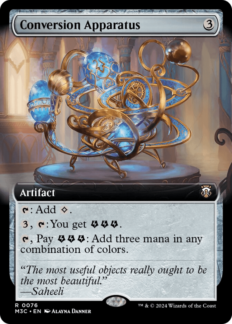 Conversion Apparatus (Extended Art) (Ripple Foil) [Modern Horizons 3 Commander] MTG Single Magic: The Gathering  | Multizone: Comics And Games