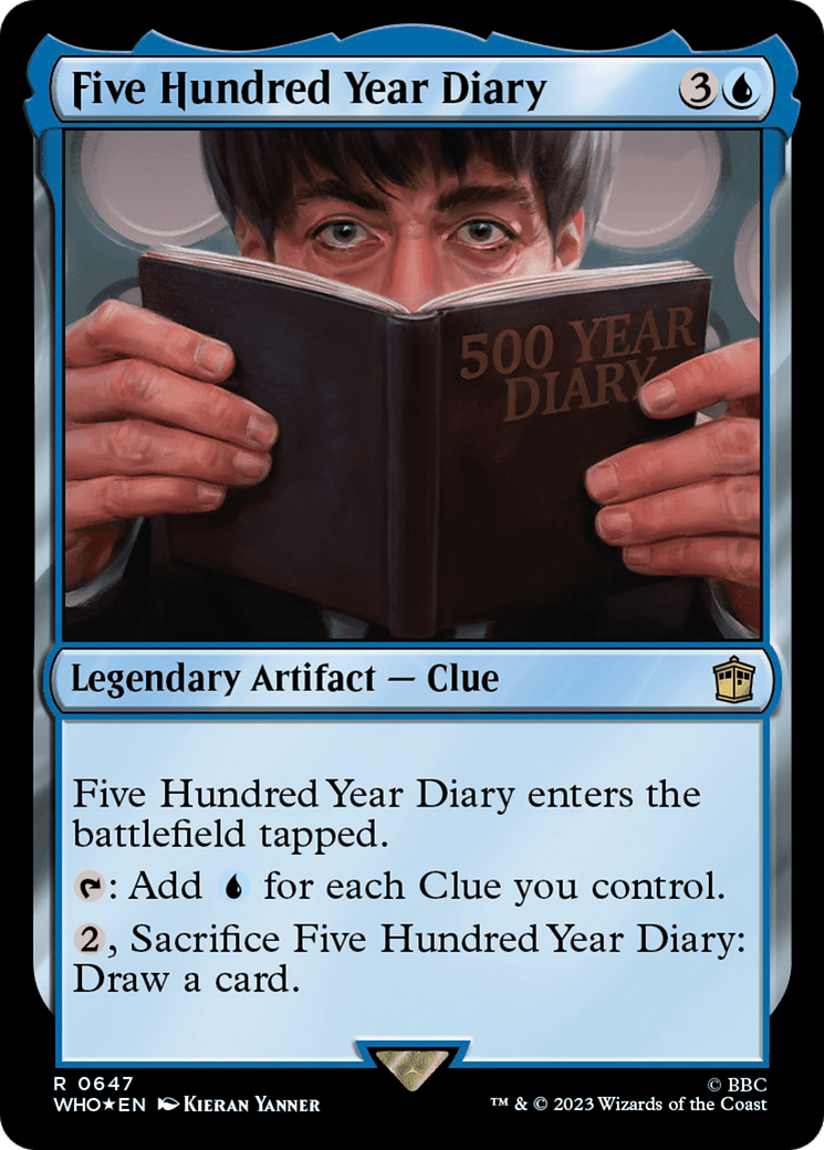 Five Hundred Year Diary (Surge Foil) [Doctor Who] MTG Single Magic: The Gathering  | Multizone: Comics And Games