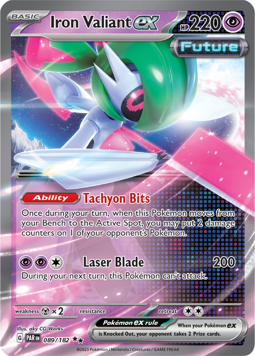 Iron Valiant ex (068) (Jumbo Card) [Scarlet & Violet: Paradox Rift] Pokemon Single Pokémon  | Multizone: Comics And Games