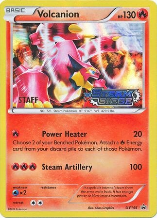 Volcanion (XY145) (Staff) [XY: Black Star Promos] Pokemon Single Pokémon  | Multizone: Comics And Games