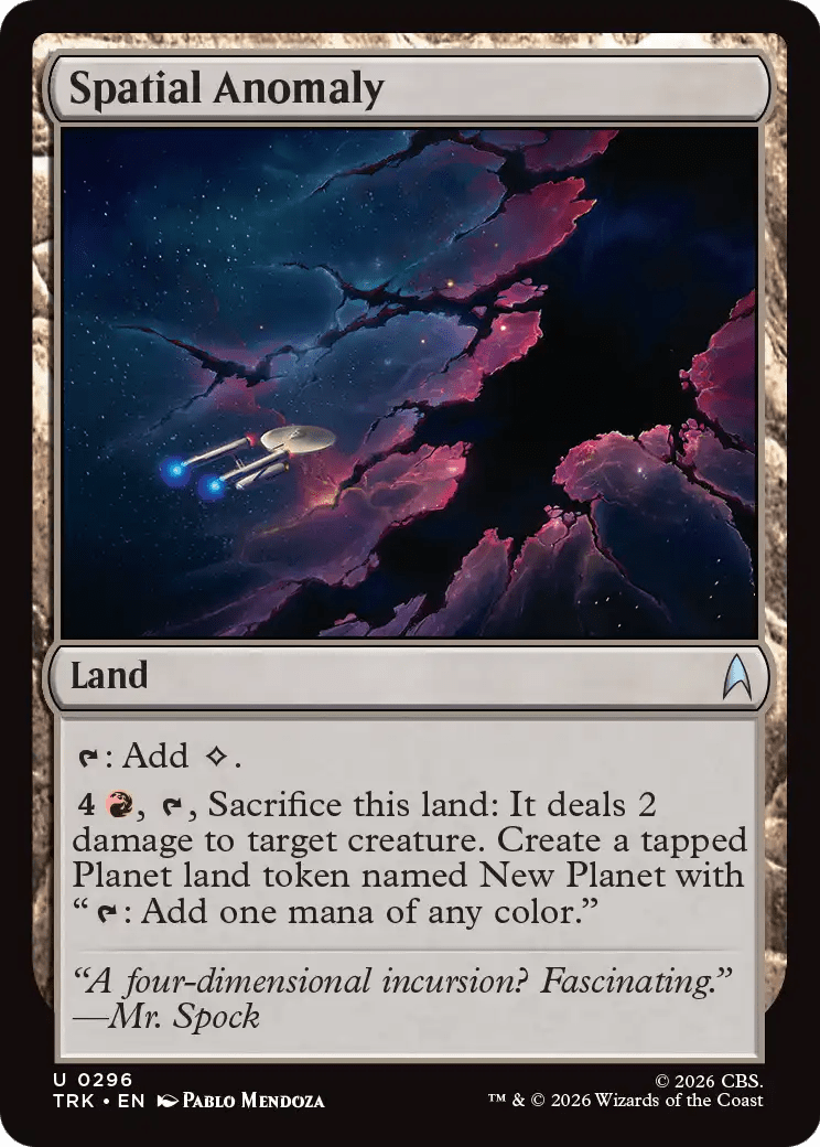 Spatial Anomaly [Star Trek] MTG Single Magic: The Gathering  | Multizone: Comics And Games