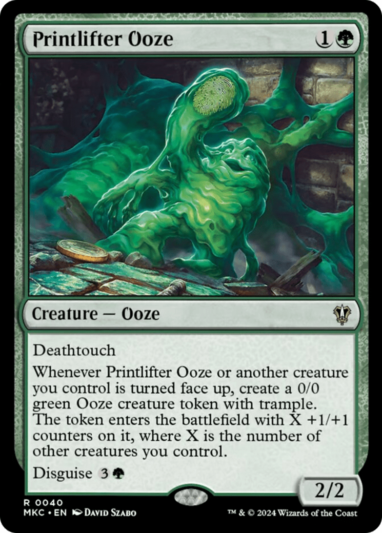 Printlifter Ooze [Murders at Karlov Manor Commander] MTG Single Magic: The Gathering  | Multizone: Comics And Games