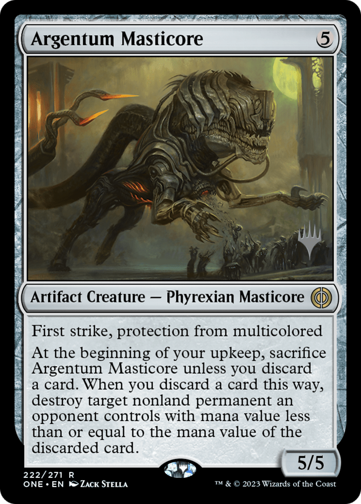 Argentum Masticore (Promo Pack) [Phyrexia: All Will Be One Promos] MTG Single Magic: The Gathering  | Multizone: Comics And Games