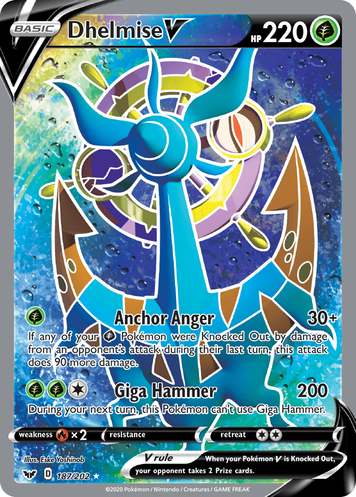 Dhelmise V (187/202) [Sword & Shield: Base Set] Pokemon Single Pokémon  | Multizone: Comics And Games