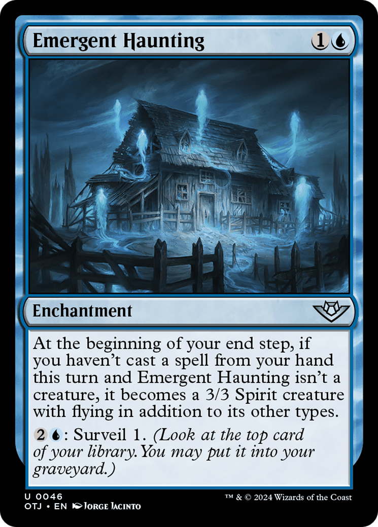 Emergent Haunting [Outlaws of Thunder Junction] MTG Single Magic: The Gathering  | Multizone: Comics And Games