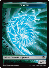 Fractal (0004) // Elemental (0002) Double-Sided Token [Secrets of Strixhaven Tokens] MTG Single Magic: The Gathering  | Multizone: Comics And Games