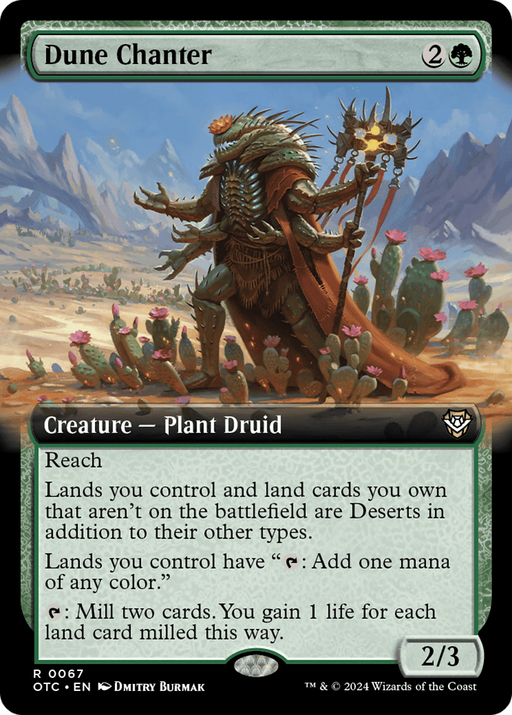 Dune Chanter (Extended Art) [Outlaws of Thunder Junction Commander] MTG Single Magic: The Gathering  | Multizone: Comics And Games