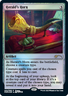 Herald's Horn [Year of the Tiger 2022] MTG Single Magic: The Gathering  | Multizone: Comics And Games