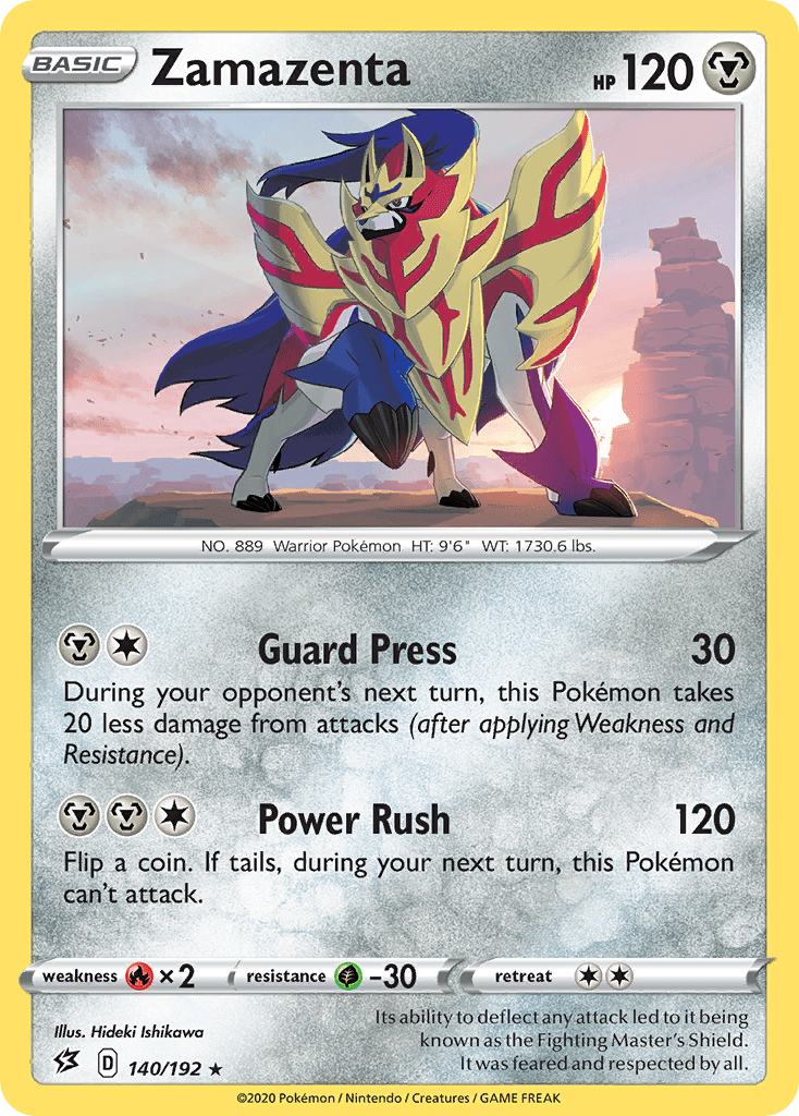 Zamazenta (140/192) [Sword & Shield: Rebel Clash] Pokemon Single Pokémon  | Multizone: Comics And Games