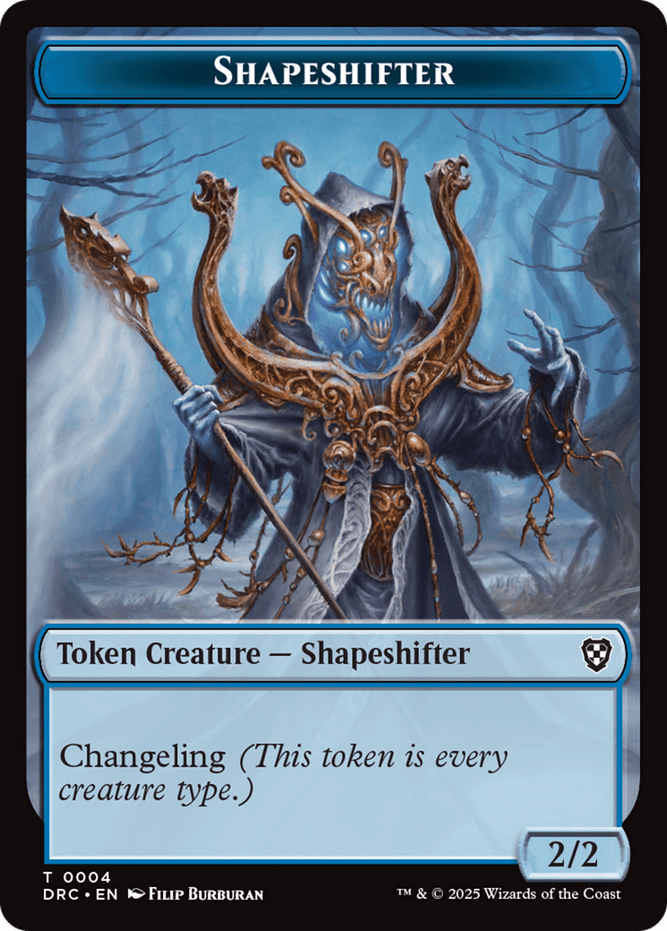 Zombie Army // Shapeshifter Double-Sided Token [Aetherdrift Tokens] MTG Single Magic: The Gathering  | Multizone: Comics And Games