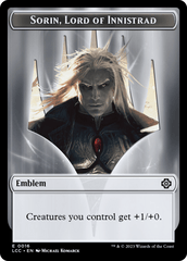 Emblem - Sorin, Lord of Innistrad // Vampire (0004) Double-Sided Token [The Lost Caverns of Ixalan Commander Tokens] MTG Single Magic: The Gathering  | Multizone: Comics And Games