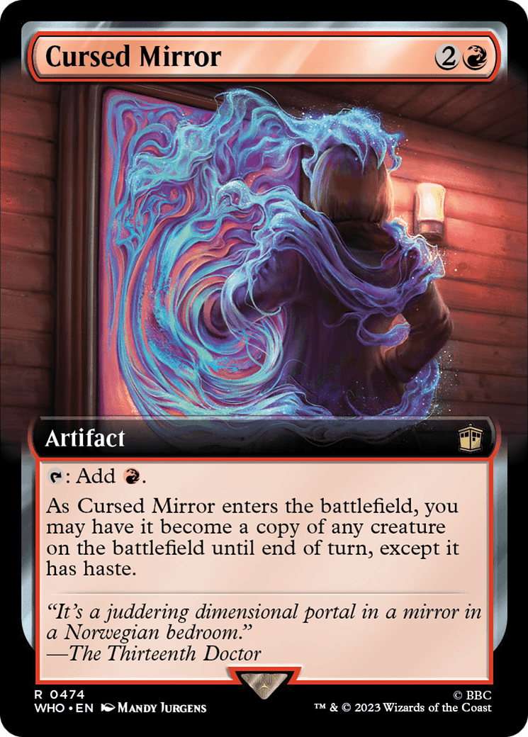 Cursed Mirror (Extended Art) [Doctor Who] MTG Single Magic: The Gathering  | Multizone: Comics And Games