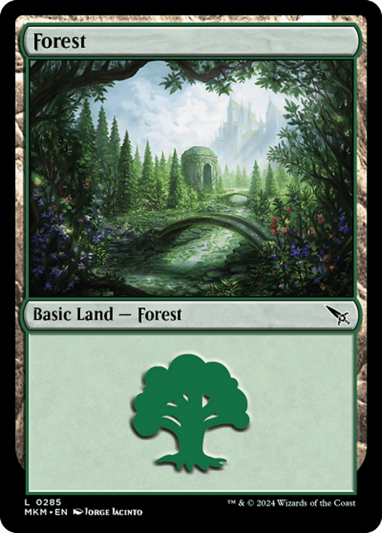 Forest (0285) [Murders at Karlov Manor] MTG Single Magic: The Gathering  | Multizone: Comics And Games