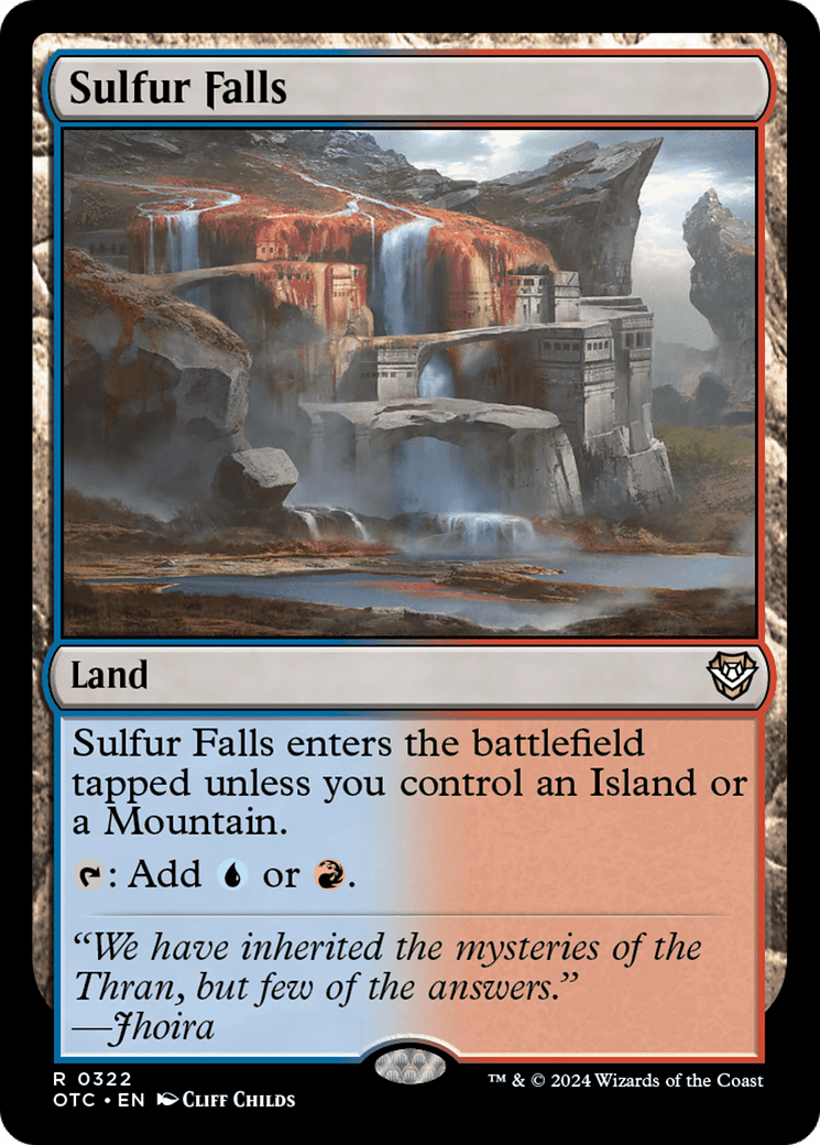 Sulfur Falls [Outlaws of Thunder Junction Commander] MTG Single Magic: The Gathering  | Multizone: Comics And Games