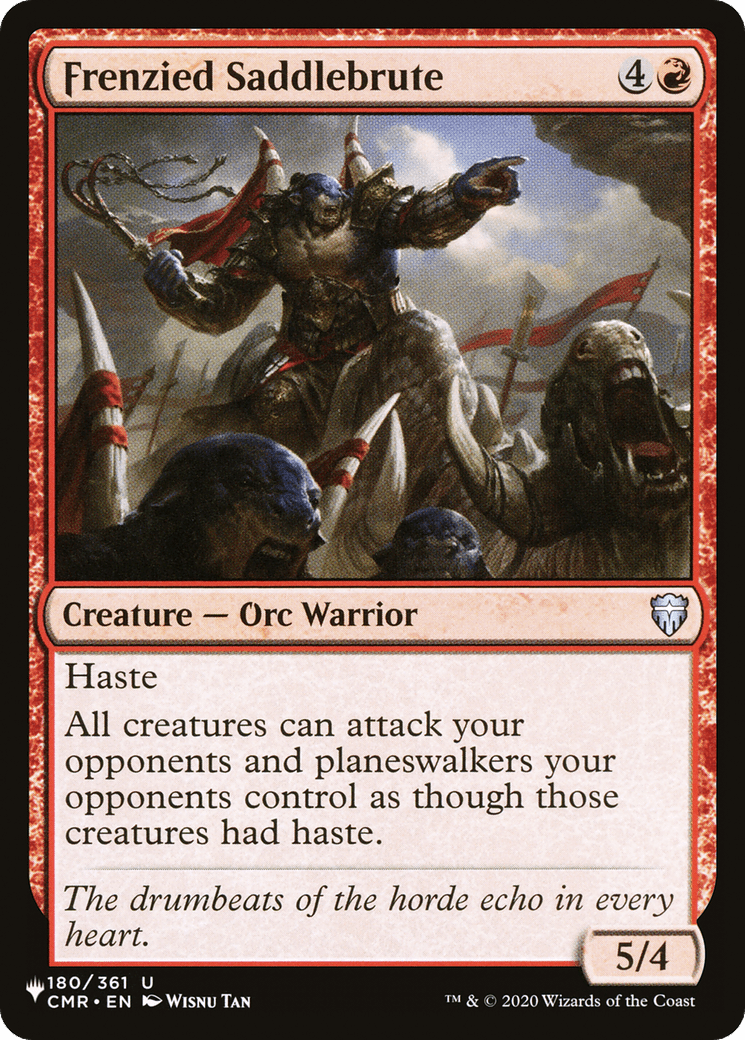 Frenzied Saddlebrute [The List] MTG Single Magic: The Gathering  | Multizone: Comics And Games
