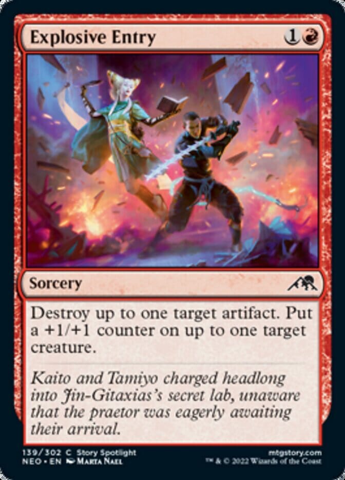 Explosive Entry [Kamigawa: Neon Dynasty] MTG Single Magic: The Gathering  | Multizone: Comics And Games