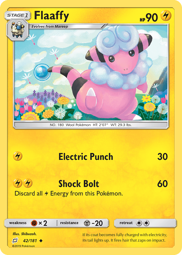 Flaaffy (42/181) [Sun & Moon: Team Up] Pokemon Single Pokémon  | Multizone: Comics And Games