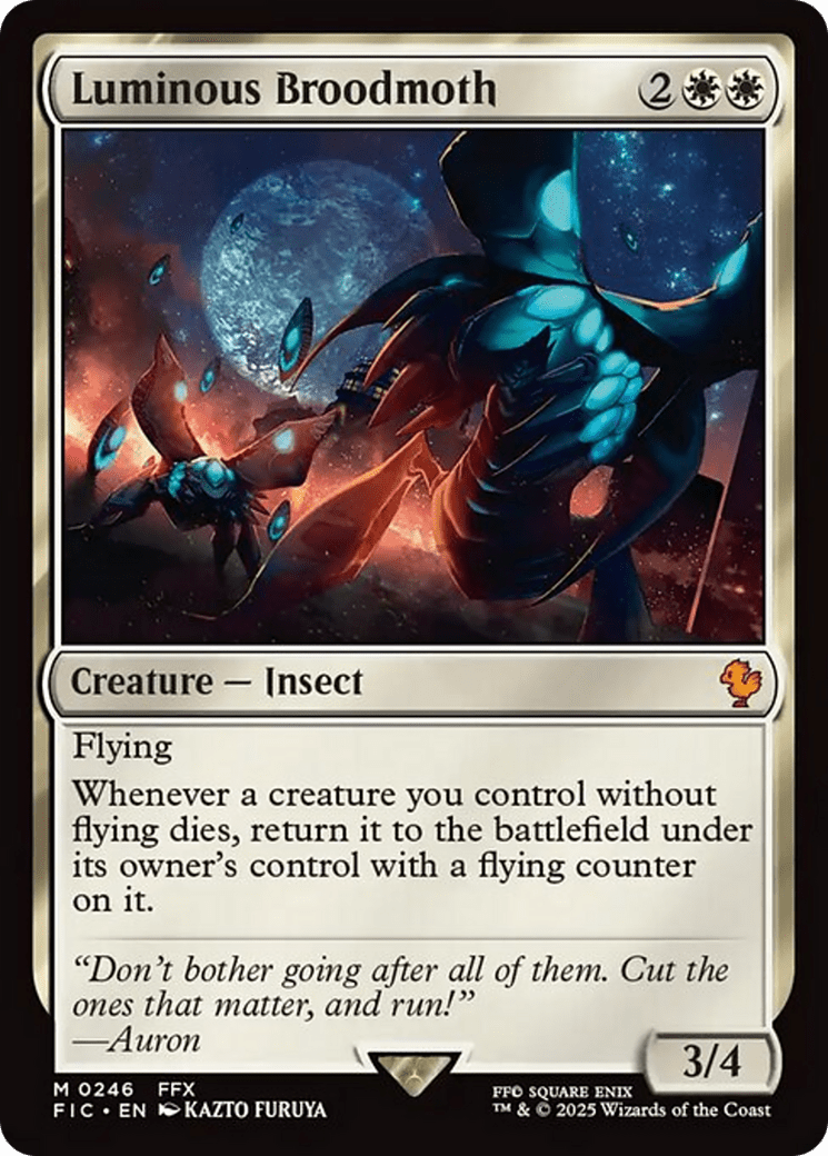 Luminous Broodmoth [FINAL FANTASY Commander] MTG Single Magic: The Gathering  | Multizone: Comics And Games