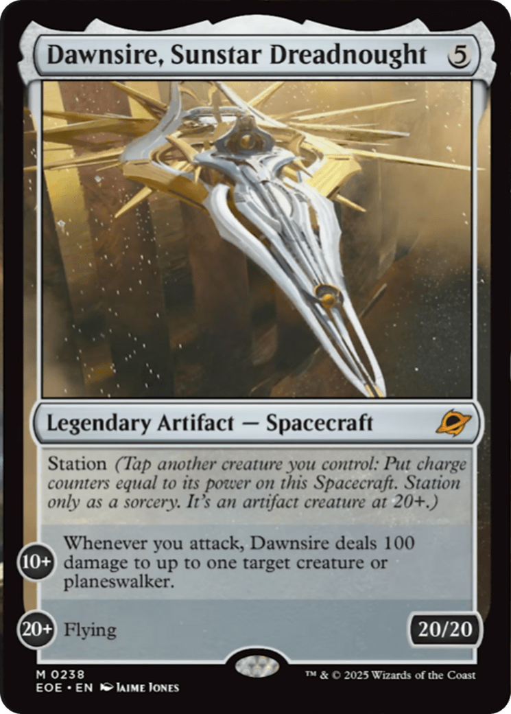 Dawnsire, Sunstar Dreadnought [Edge of Eternities] MTG Single Magic: The Gathering  | Multizone: Comics And Games