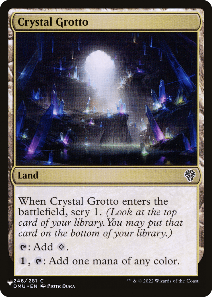 Crystal Grotto [The List] MTG Single Magic: The Gathering  | Multizone: Comics And Games