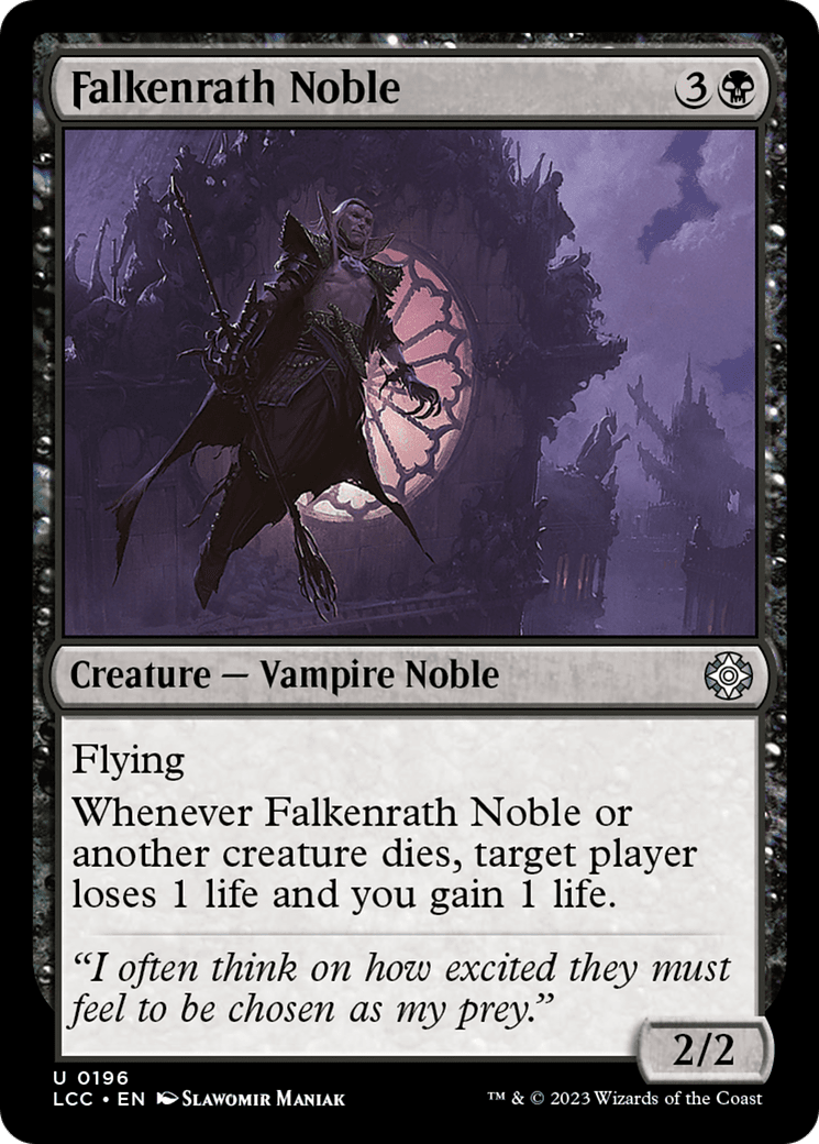 Falkenrath Noble [The Lost Caverns of Ixalan Commander] MTG Single Magic: The Gathering  | Multizone: Comics And Games
