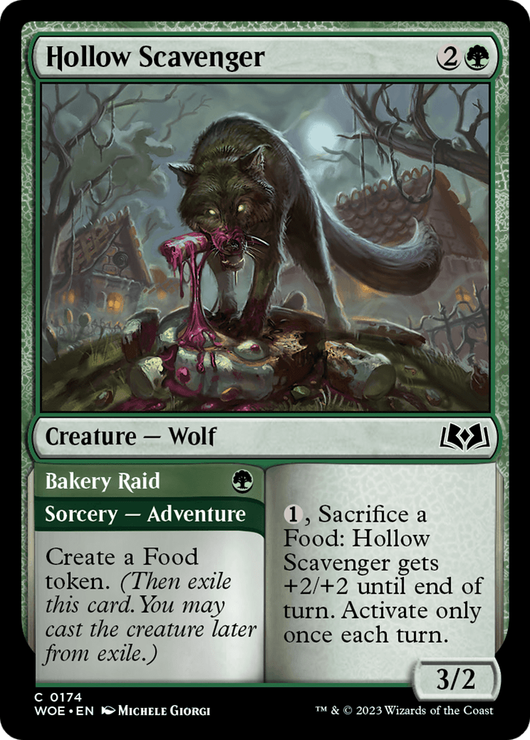 Hollow Scavenger // Bakery Raid [Wilds of Eldraine] MTG Single Magic: The Gathering  | Multizone: Comics And Games
