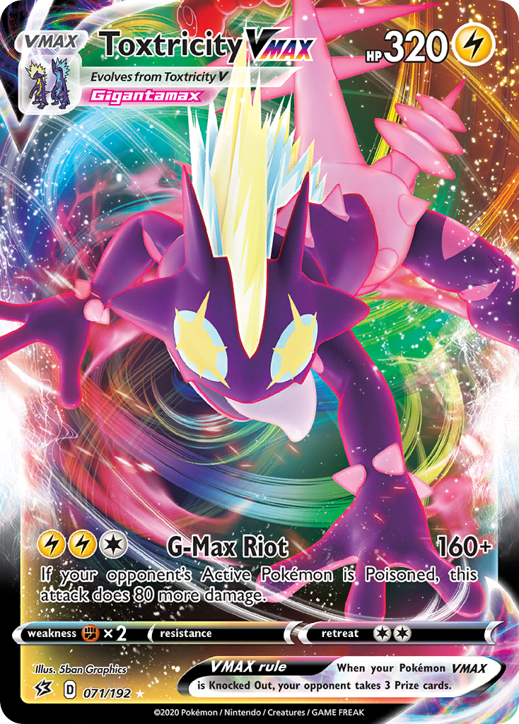 Toxtricity VMAX (071/192) [Sword & Shield: Rebel Clash] Pokemon Single Pokémon  | Multizone: Comics And Games