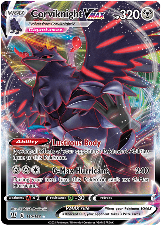 Corviknight VMAX (110/163) [Sword & Shield: Battle Styles] Pokemon Single Pokémon  | Multizone: Comics And Games