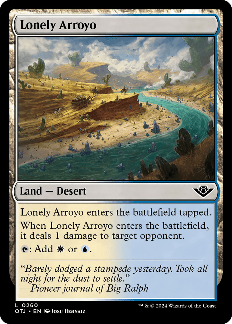 Lonely Arroyo [Outlaws of Thunder Junction] MTG Single Magic: The Gathering  | Multizone: Comics And Games