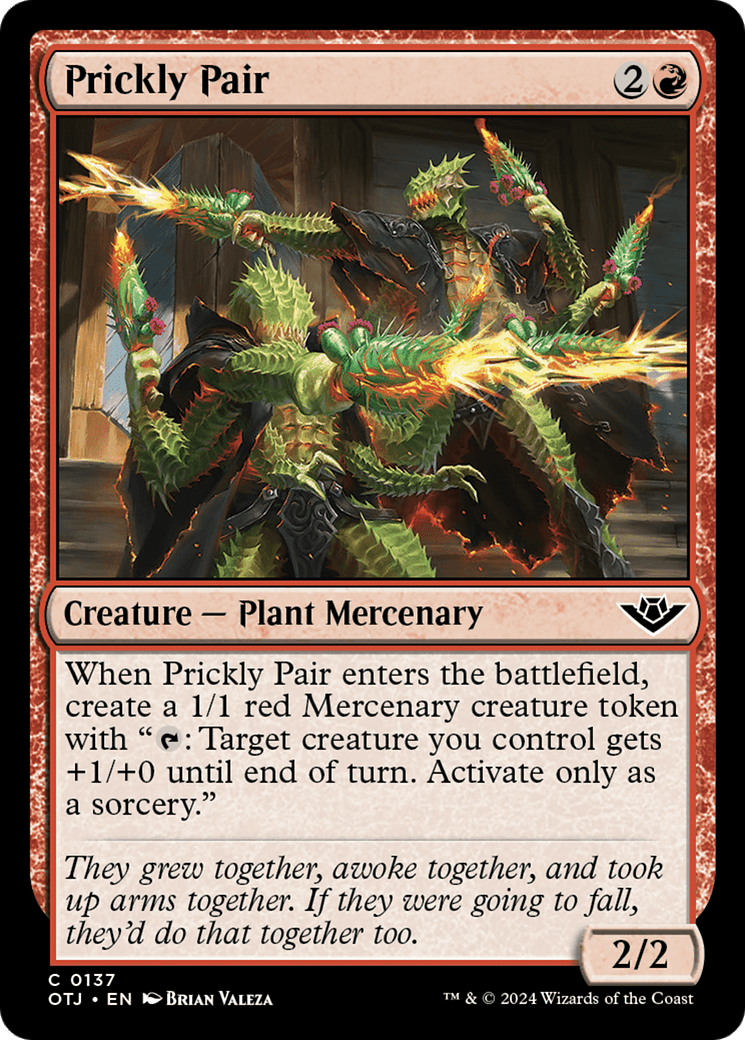 Prickly Pair [Outlaws of Thunder Junction] MTG Single Magic: The Gathering  | Multizone: Comics And Games