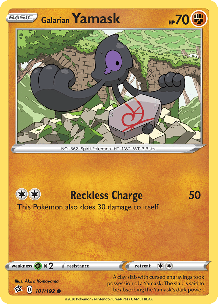 Galarian Yamask (101/192) [Sword & Shield: Rebel Clash] Pokemon Single Pokémon  | Multizone: Comics And Games