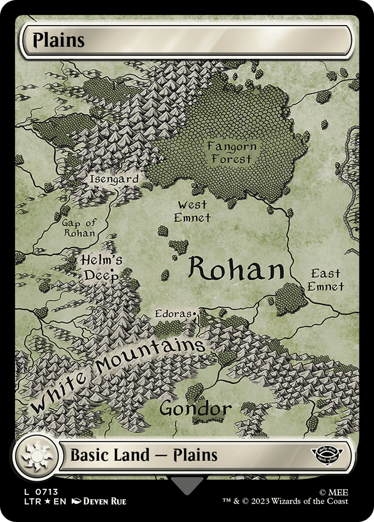 Plains (0713) (Surge Foil) [The Lord of the Rings: Tales of Middle-Earth] MTG Single Magic: The Gathering  | Multizone: Comics And Games