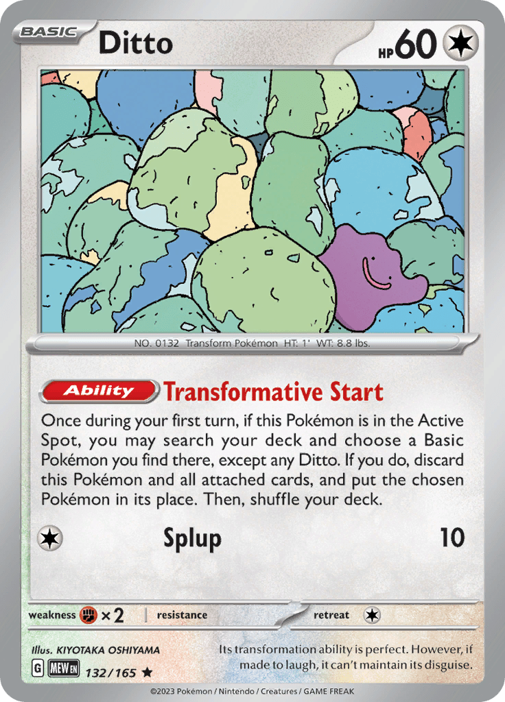 Ditto (132/165) [Scarlet & Violet 151] Pokemon Single Pokémon  | Multizone: Comics And Games