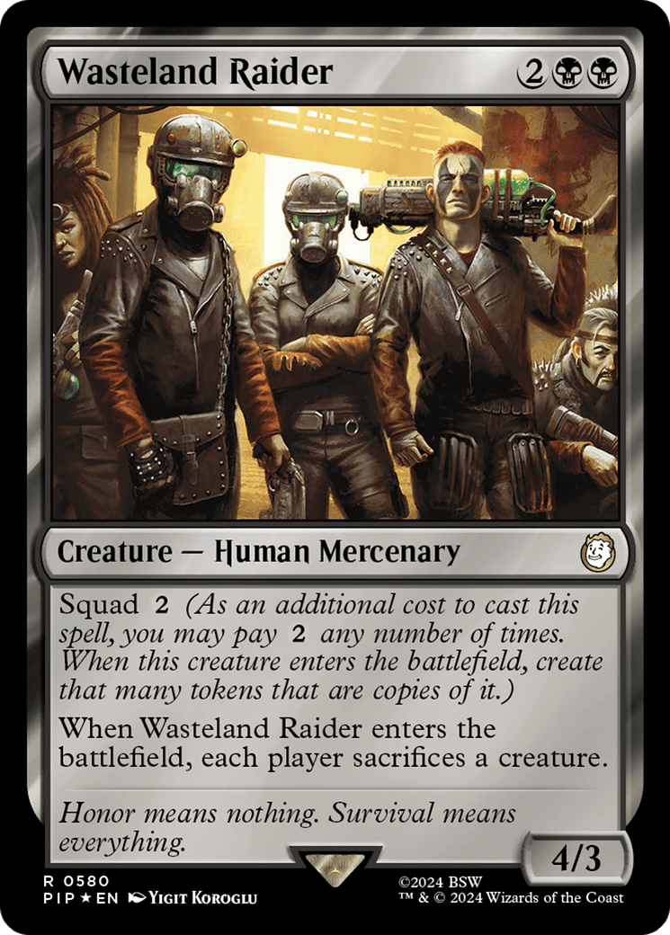 Wasteland Raider (Surge Foil) [Fallout] MTG Single Magic: The Gathering  | Multizone: Comics And Games