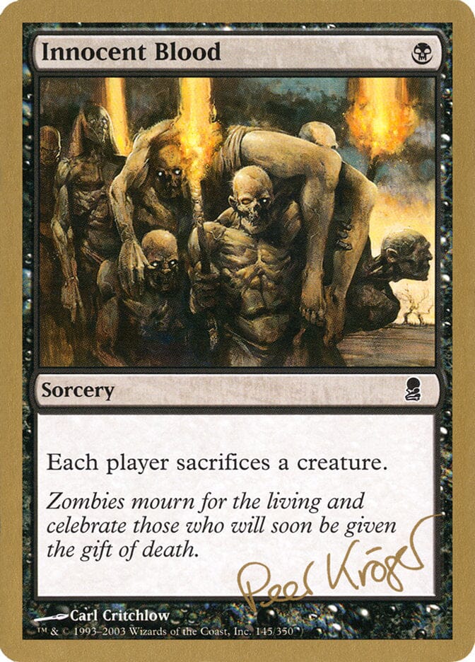 Innocent Blood (Peer Kroger) [World Championship Decks 2003] MTG Single Magic: The Gathering  | Multizone: Comics And Games