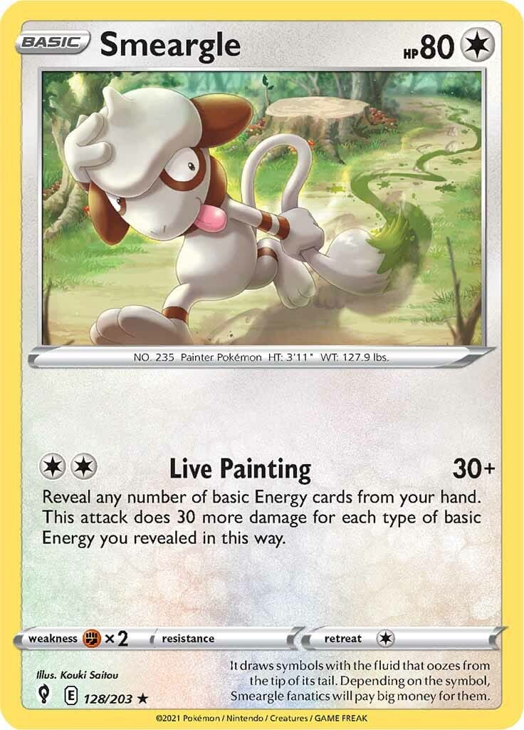 Smeargle (128/203) [Sword & Shield: Evolving Skies] Pokemon Single Pokémon  | Multizone: Comics And Games