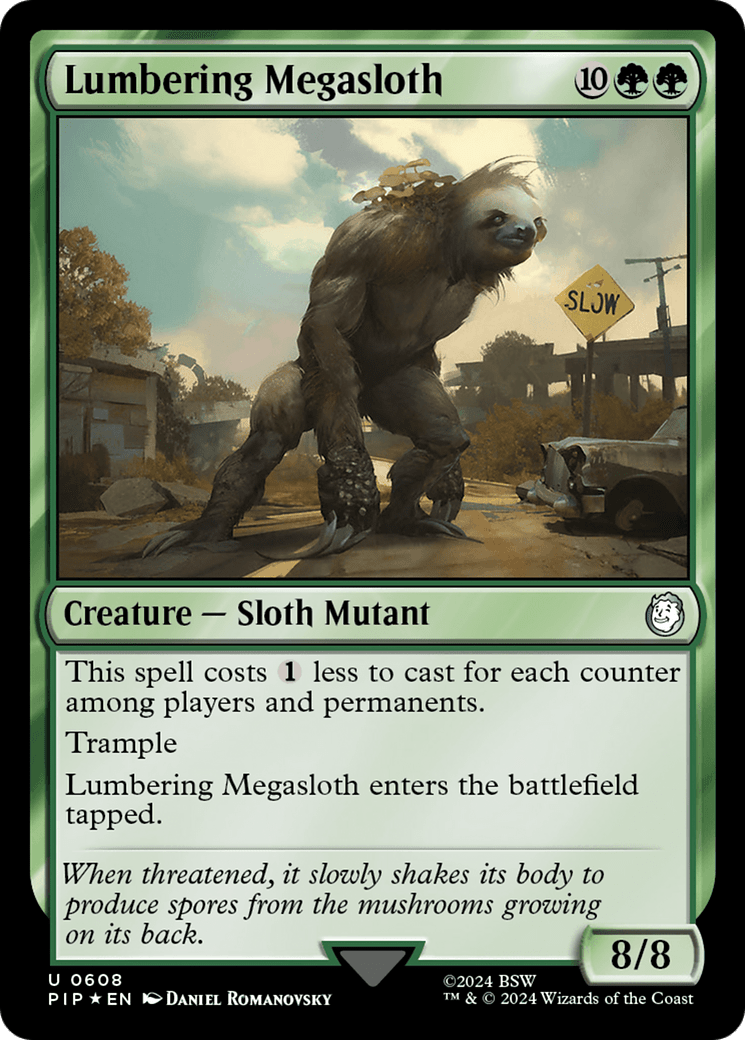 Lumbering Megasloth (Surge Foil) [Fallout] MTG Single Magic: The Gathering  | Multizone: Comics And Games