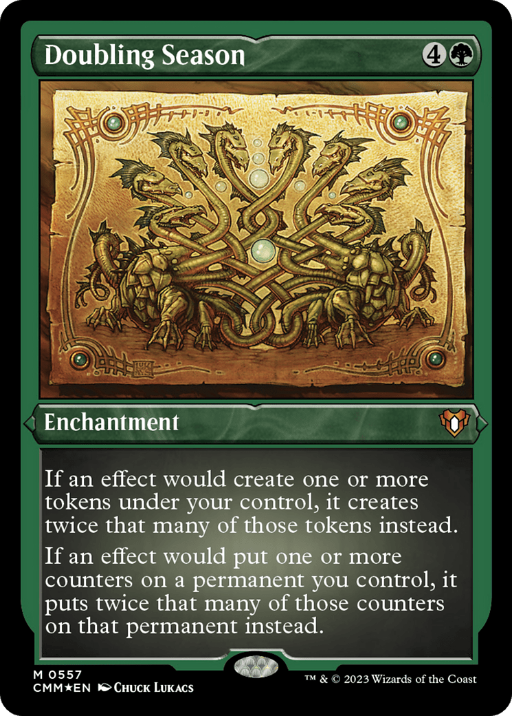 Doubling Season (Foil Etched) [Commander Masters] MTG Single Magic: The Gathering  | Multizone: Comics And Games
