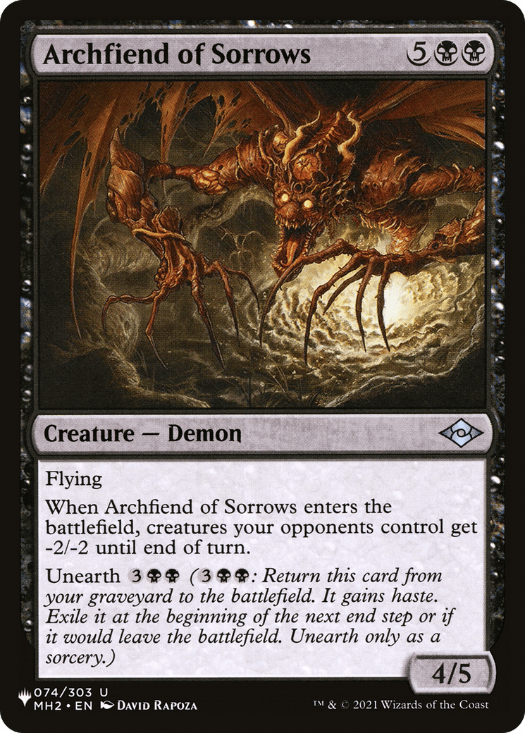 Archfiend of Sorrows [The List] MTG Single Magic: The Gathering  | Multizone: Comics And Games