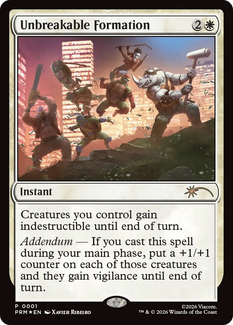 Unbreakable Formation [Media Promos] MTG Single Magic: The Gathering  | Multizone: Comics And Games