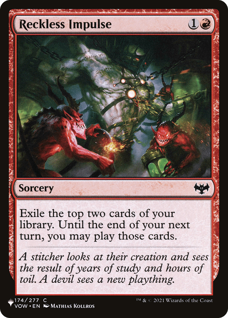 Reckless Impulse [The List] MTG Single Magic: The Gathering  | Multizone: Comics And Games
