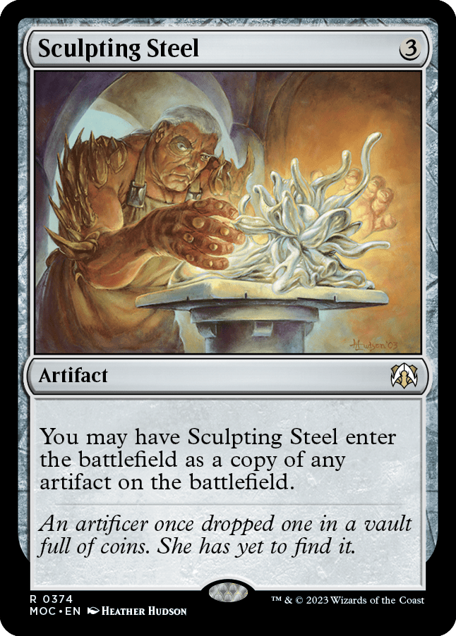 Sculpting Steel [March of the Machine Commander] MTG Single Magic: The Gathering  | Multizone: Comics And Games