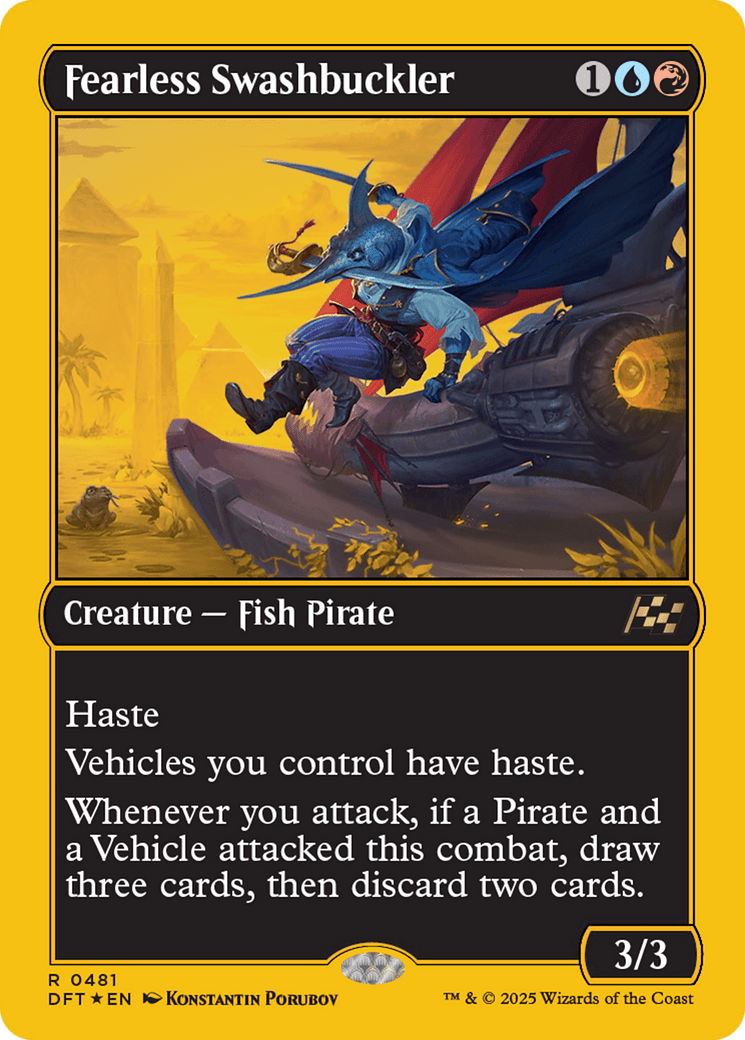 Fearless Swashbuckler (First-Place Foil) [Aetherdrift] MTG Single Magic: The Gathering  | Multizone: Comics And Games
