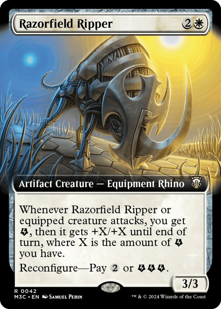 Razorfield Ripper (Extended Art) [Modern Horizons 3 Commander] MTG Single Magic: The Gathering  | Multizone: Comics And Games