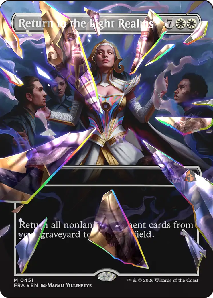 Return to the Light Realms (Borderless) (Facet Foil) (0415) [Reality Fracture] | Multizone: Comics And Games
